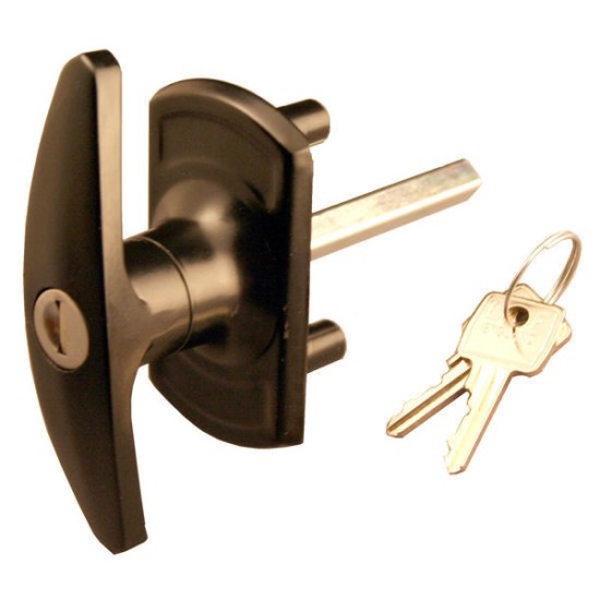 Henderson T-Handle Lock 18mm Spigots - Black - MADE IN THE UK Henderson T-Handle Lock 18mm Spigots - Black - MADE IN THE UK