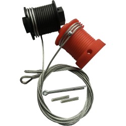 Wessex PATTERN CD Professional Safelift Pulley Drums & Cables RED & BLACK Wessex PATTERN CD Professional Safelift Pulley Drums & Cables RED & BLACK