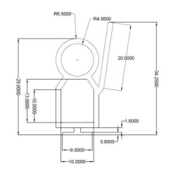 Safety Edge Rubber Roller Door Bottom Weather Seal - For 77mm Lath Safety Edge Rubber Roller Door Bottom Weather Seal - For 77mm Lath