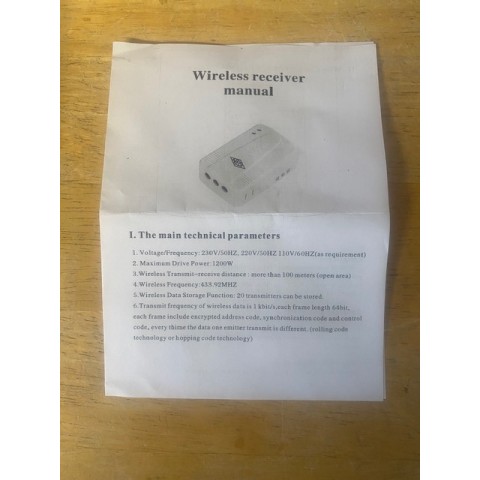 NECO Eco Roller Shutter Remote Control 230V & 2 Handsets - Waterproof Box NECO Eco Roller Shutter Remote Control 230V & 2 Handsets - Waterproof Box