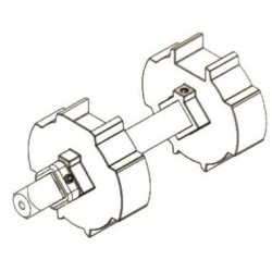 Roller Shutter Door Metal Dummy End 18mm Shaft - 60mm Octagonal Roller Shutter Door Metal Dummy End 18mm Shaft - 60mm Octagonal