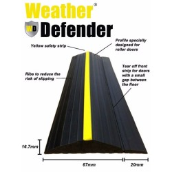 16.7mm Garage Door Weather Defender Floor Threshold Seal Kit 16.7mm Garage Door Weather Defender Floor Threshold Seal Kit