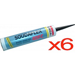 6 x SOUDAFLEX 40FC Adhesive HEAVY DUTY SEALANT 310ml Tubes - Black