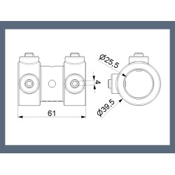 Sectional Garage Door Aluminum Coupler Residential - 1" Shaft Sectional Garage Door Aluminum Coupler Residential - 1" Shaft