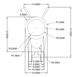 Safety Edge Rubber Roller Door Bottom Weather Seal - For 55mm Lath Safety Edge Rubber Roller Door Bottom Weather Seal - For 55mm Lath