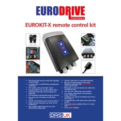 Eurodrive EUROKIT X Remote control unit c/w 2 x Fobs for Roller Shutter Electric Doors Eurodrive EUROKIT X Remote control unit c/w 2 x Fobs for Roller Shutter Electric Doors